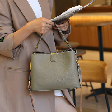 Everyday Cowhide Bucket Bag