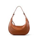 Crescent Leather Hobo Bag