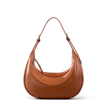 Crescent Leather Hobo Bag