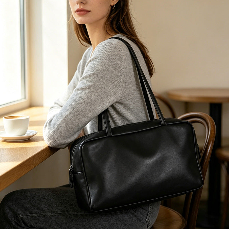 Sheepskin Boston Bag