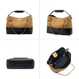 Suede Chain Bucket Bag