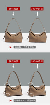 Cowhide Underarm Bag