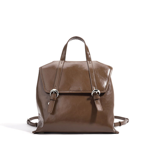 Waxed Leather Backpack